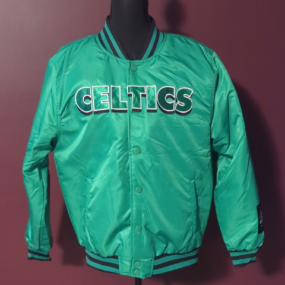 NBA Celtics Emerald Green Varsity Jacket